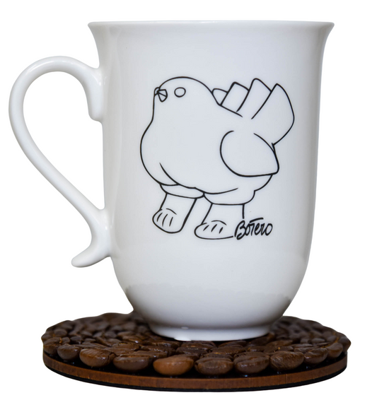 Kit Mug Botero + posavaso café